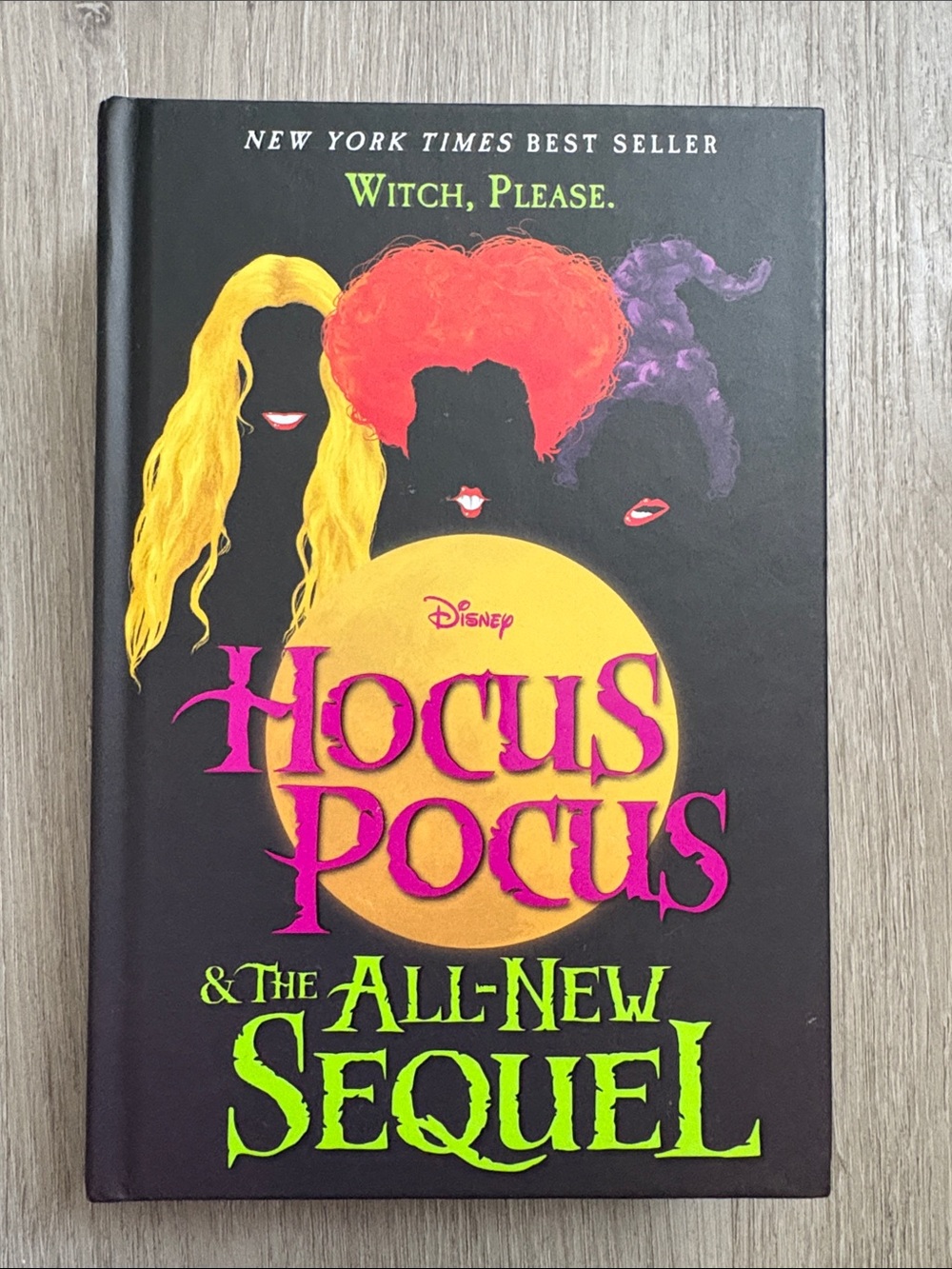 Disney Hocus Pocus Wall Art in Black with Yellow, Pink, Orange & Purple Accents